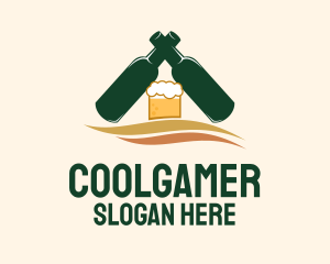Beer Bottle Bar  Logo