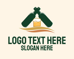 Beer Bottle Bar  Logo