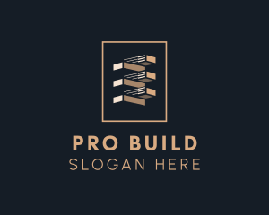 Abstract Real Estate Building logo design