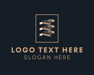 Lease - Abstract Real Estate Building logo design
