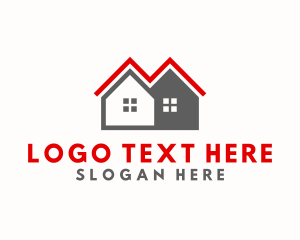 Leasing - House Roof Builders logo design