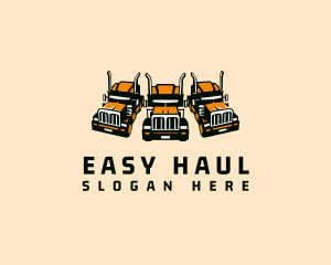 Heavy Cargo Truck logo design