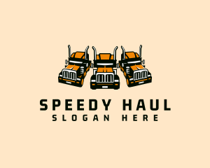 Heavy Cargo Truck logo design