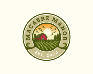 Farmhouse Agriculture Field logo design