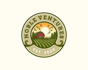 Farmhouse Agriculture Field logo design