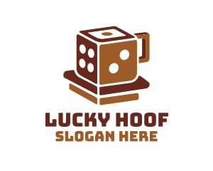 Lucky Dice Mug Cup logo design