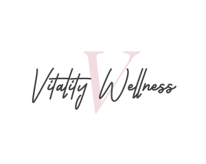 Feminine Cursive Wellness logo design