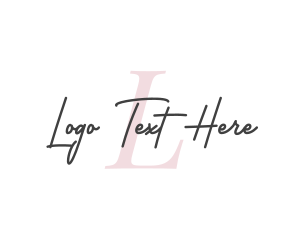 Round Style - Feminine Cursive Wellness logo design