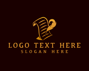 Blog - Document Quill Pen logo design