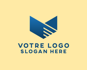 Business Marketing Letter V Logo