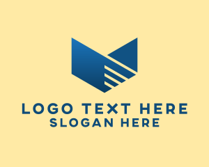 Technology - Business Marketing Letter V logo design