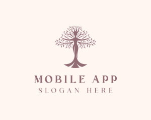 Beauty Woman Tree Logo