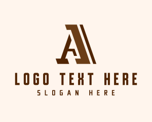 Joinery - Art Deco Letter A logo design