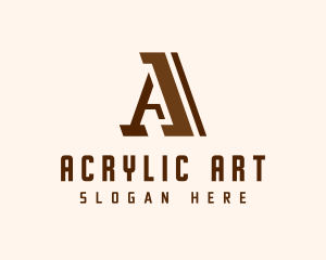 Art Deco Letter A logo design