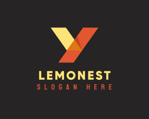 Enterprise - Orange Yellow Letter Y logo design