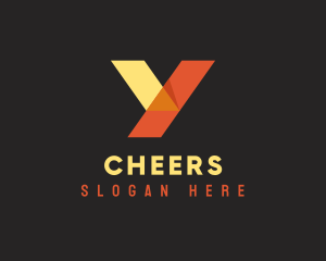 Orange Yellow Letter Y  logo design