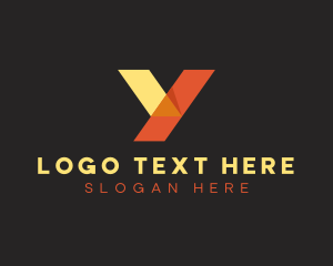 Letter Y - Orange Yellow Letter Y logo design