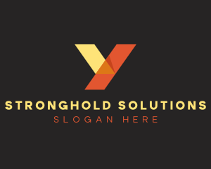 Orange Yellow Letter Y  logo design