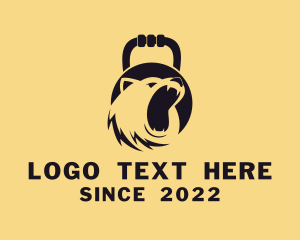 Crossfit - Strong Bear Kettlebell logo design