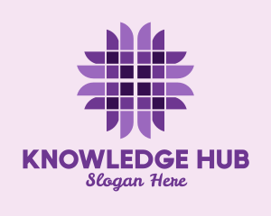 Beauty - Purple Geometric Flower logo design