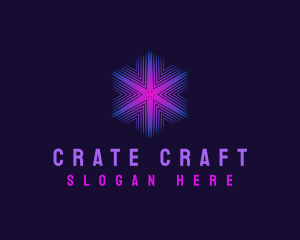 Crate - Cube Tech Digital logo design