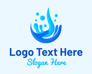 Cleaning - Hand Wash Protection logo design