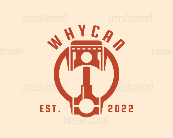 Industrial Engine Piston Logo