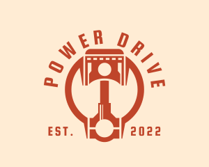 Engine - Industrial Engine Piston logo design