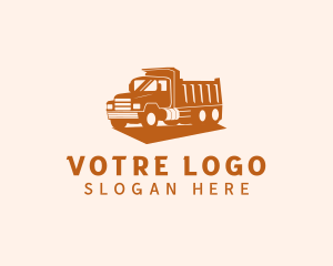 Logistics Transport Truck Logo