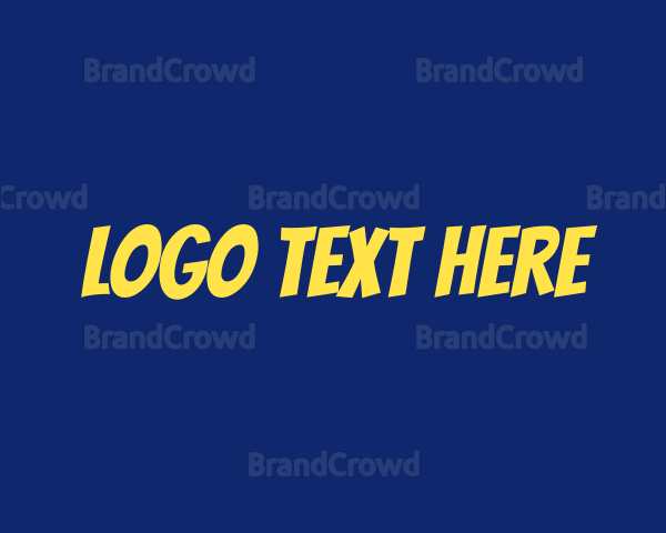 Heroic Comic Wordmark Logo