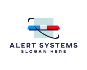 Emergency Signal Light Siren logo design