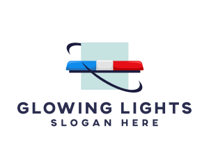 Emergency Signal Light Siren logo design