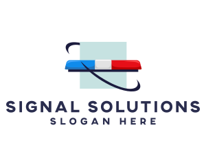 Signal - Emergency Signal Light Siren logo design