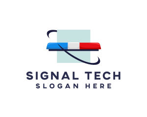 Signal - Emergency Signal Light Siren logo design