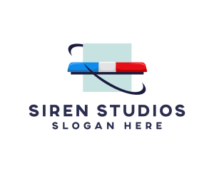 Siren - Emergency Signal Light Siren logo design