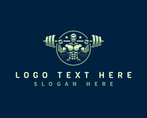 Weightlifting Gym Trainer logo design