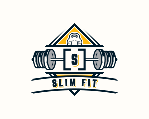 Fitness Gym Weights logo design