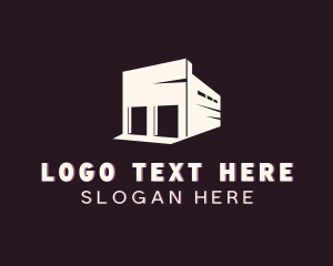 Delivery - Warehouse Structure Room logo design