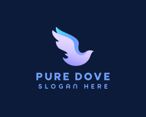 Peace Dove Bird logo design