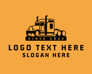 Dispatcher - Freight Transport Truck logo design