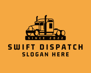 Dispatcher - Freight Transport Truck logo design