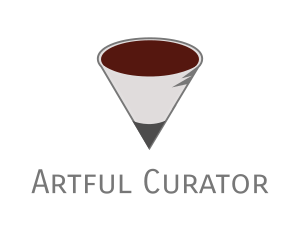 Pencil Coffee Cone logo design