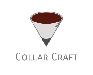 Pencil Coffee Cone logo design