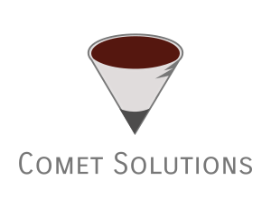 Pencil Coffee Cone logo design