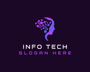 Information - Digital Technology Network logo design