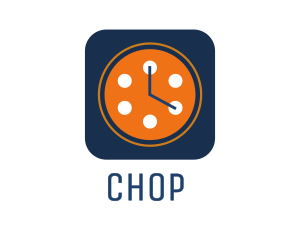Die Cut - Film Reel Clock logo design
