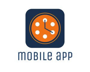 Minutes - Film Reel Clock logo design