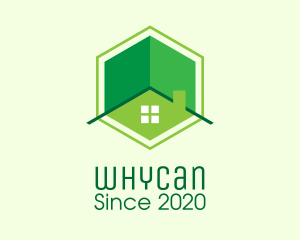 Property - Green Hexagon Home logo design