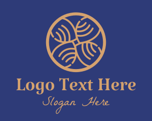 Florist - Gold Petals Spa logo design