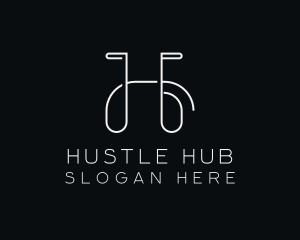 Stylist Studio Letter H logo design